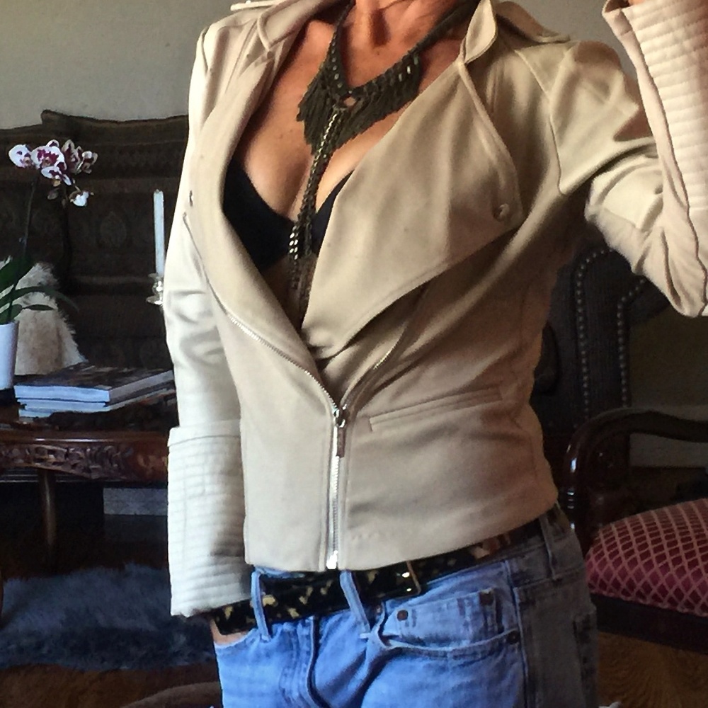 KARDASHIAN KOLLECTION Sexy Tan Motto Jacket